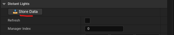 Store static lights button