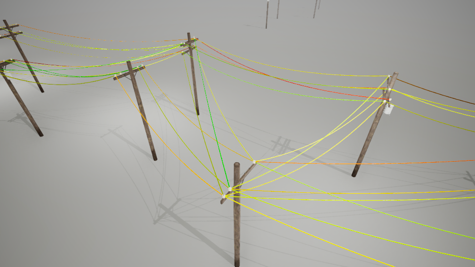 Wind random vertex colors