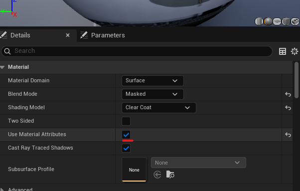 Use material attributes